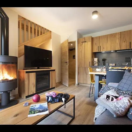 3 Pieces 6 Pers Famille Vue Montagne Samoens